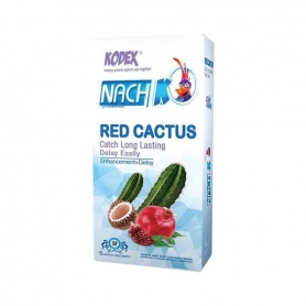 کاندوم کدکس مدل Red Cactus بسته 12 عددی