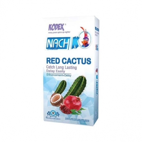 کاندوم کدکس مدل Red Cactus بسته 12 عددی