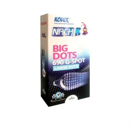 کاندوم کدکس مدل Big Dots بسته 10 عددی