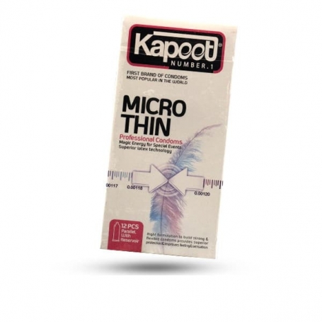 کاندوم کاپوت مدل Micro Thin بسته 12 عددی