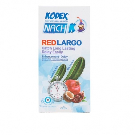 کاندوم کدکس مدل Red Largo بسته 12 عددی