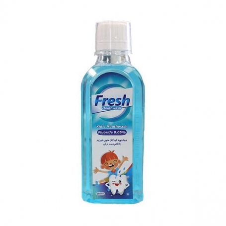 دهانشویه کودکان حاوی فلوراید با طعم سیب ترش Fresh