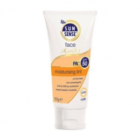 کرم ضد آفتاب رنگی سان سنس مدل Face Tint SPF50 حجم 50 میلی لیتر