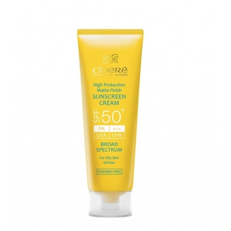 کرم ضد آفتاب SPF50+ بدون رنگ فاقد چربی مناسب پوست چرب سینره