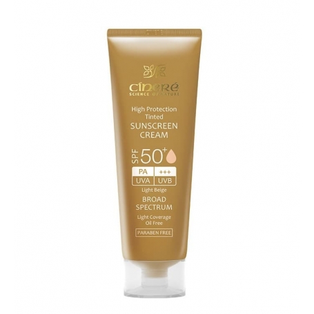 کرم ضد آفتاب رنگی SPF50+ فاقد چربی سینره
