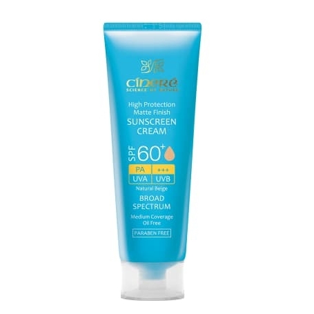 کرم ضدآفتاب رنگی SPF60+ پوست چرب مات کننده سینره