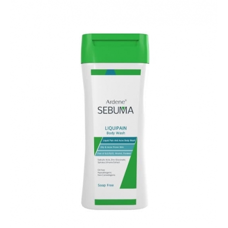 مایع شوینده غیر صابونی Liquipain سبوما مناسب پوست بدن چرب و دارای آکنه 250میل آردن