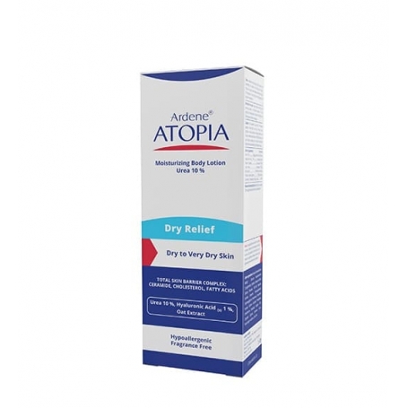 لوسیون مرطوب کننده قوی بدن Dry Relief حاوی اوره 10درصد 200میل آتوپیا آردن
