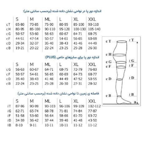 جوراب واریس تک پا سولیدآ Mono Collant CCL 2 size XL