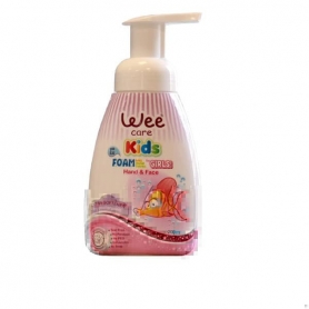 فوم شستشوی دست و صورت کودک وی کر کیدز ویژه دختران Wee Care Kids حجم 200 میلی لیتر